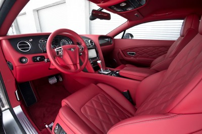 Bentley pink leather