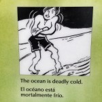 "The ocean is deadly cold." No kidding. Fort Bragg, California