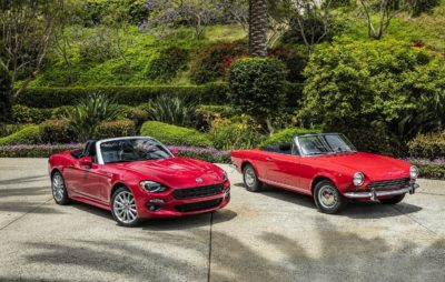 2017 Fiat 124 Spider and 1968 Fiat 124 Spider