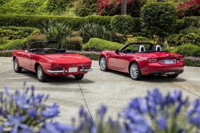 1968 Fiat 124 Spider and 2017 Fiat 124 Spider